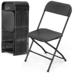 Plastic Folding Chair (Black)